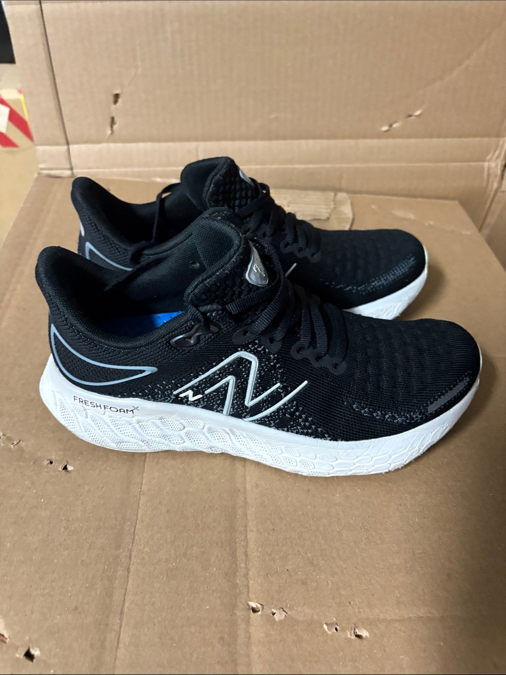 New Balance Black & White Running Sneakers with Fresh Foam